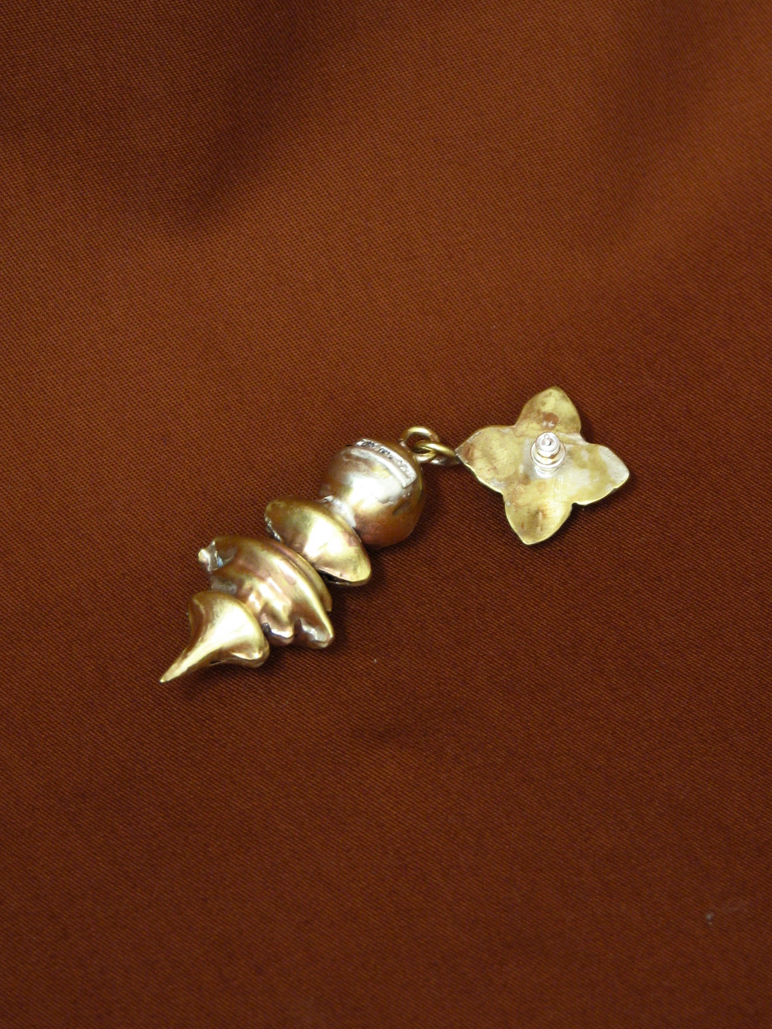 Brass Pendulum Earring