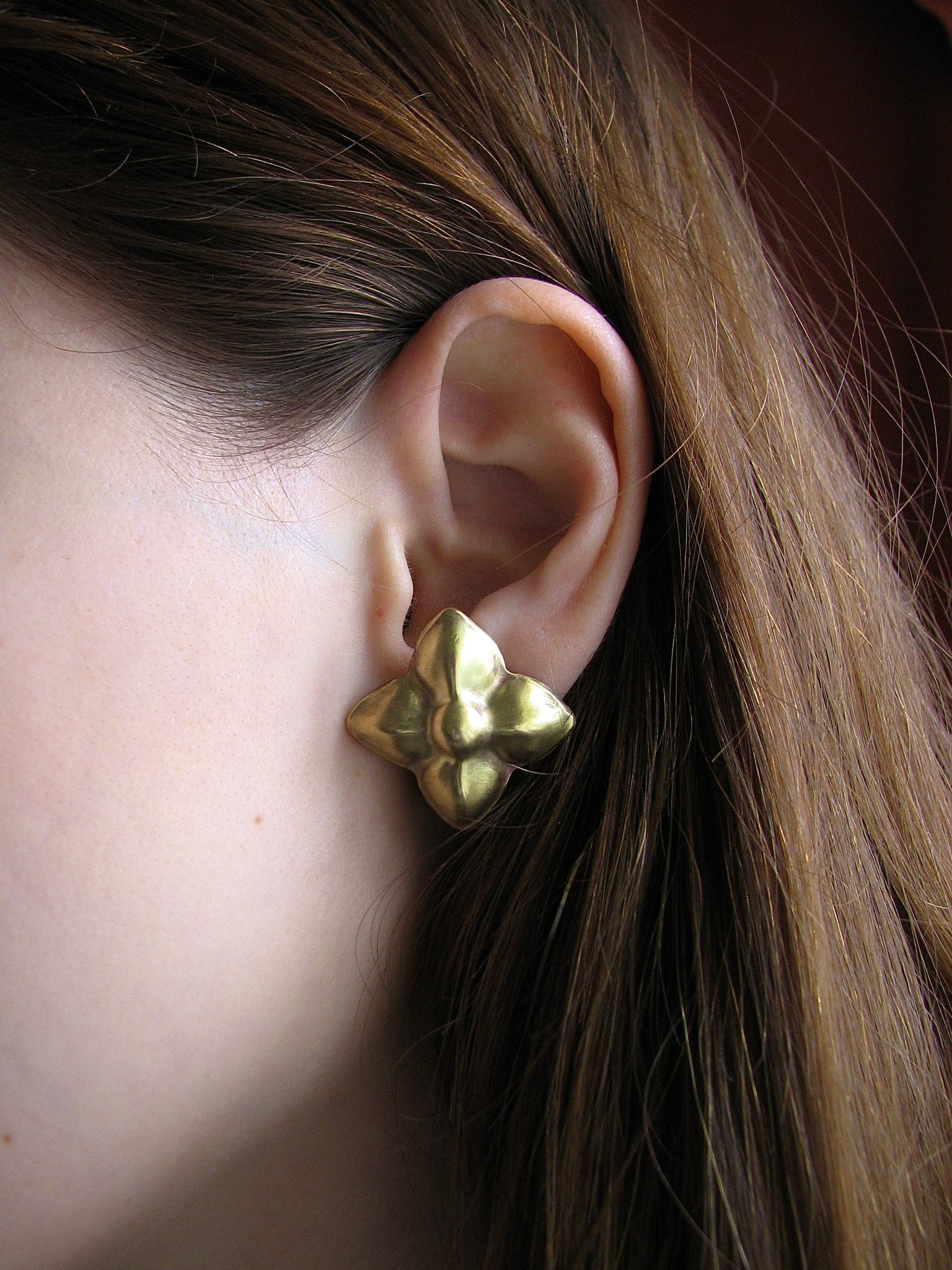 Brass Signature Earring