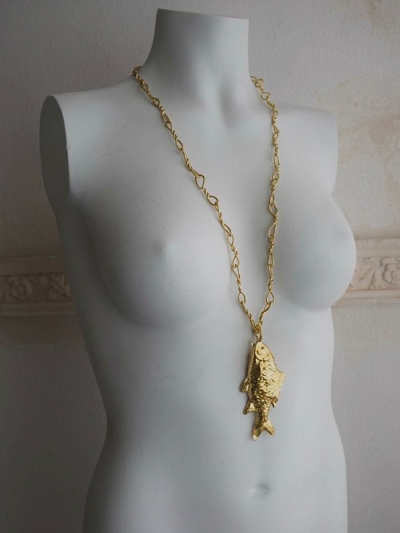 Carp Necklace (Brass)