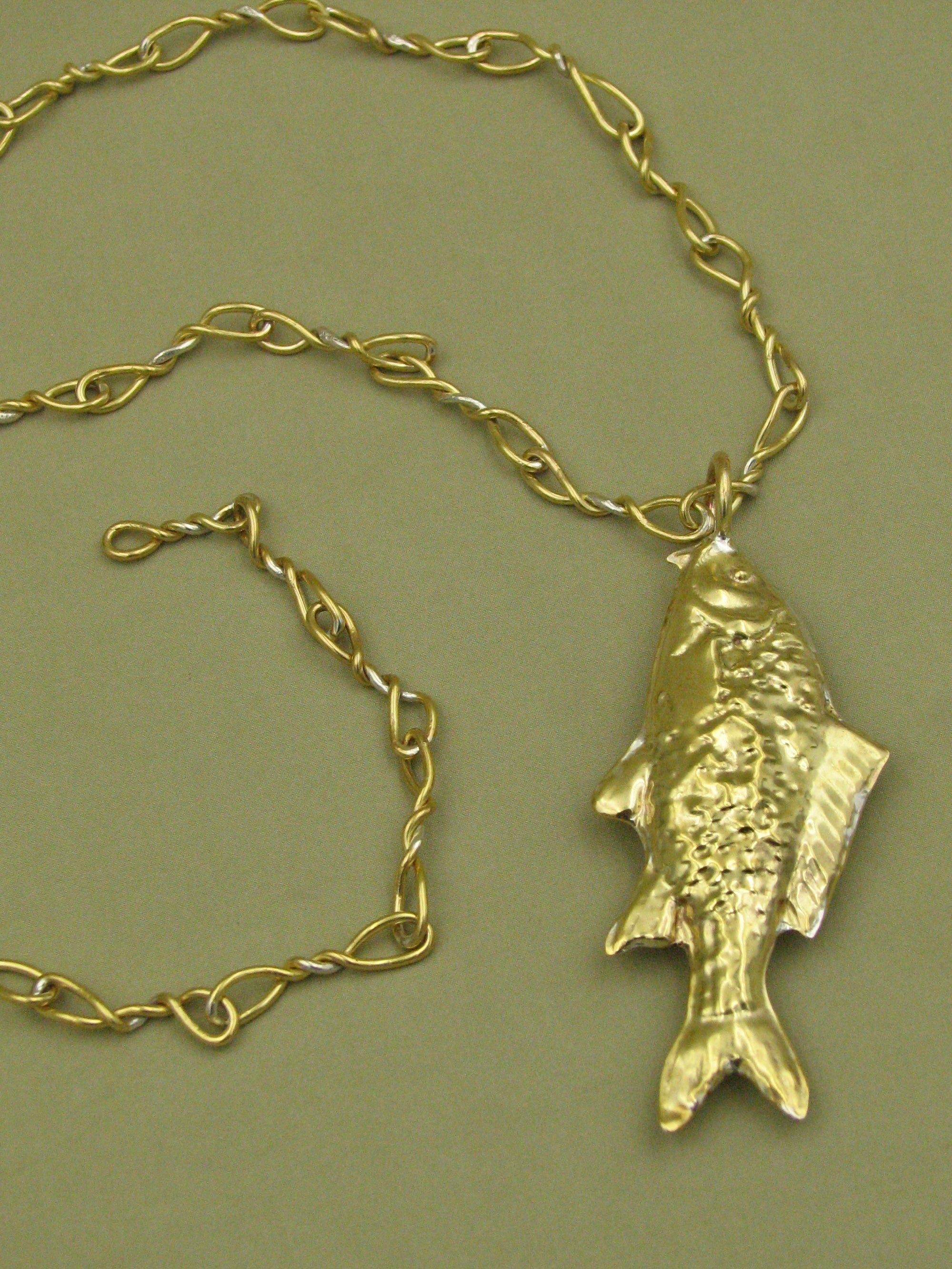 Carp Necklace (Brass)