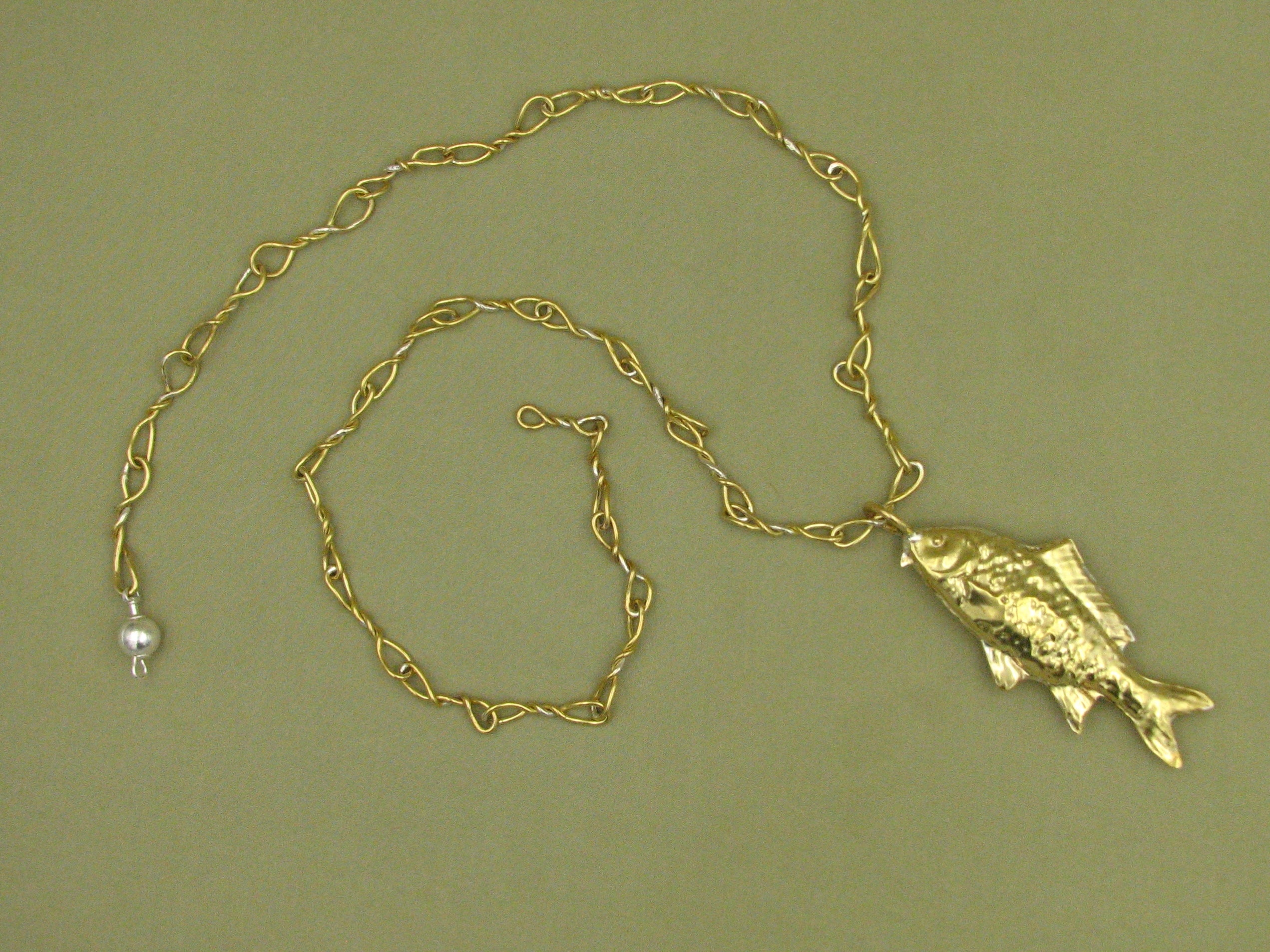 Carp Necklace (Brass)